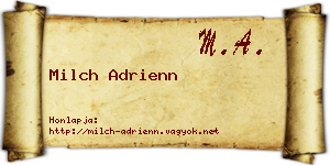 Milch Adrienn névjegykártya